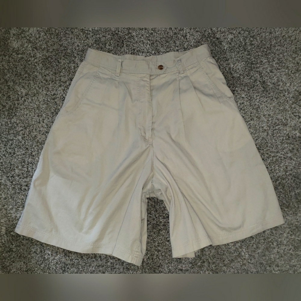 London Fog | Vintage 100% Cotton Wide Leg Shorts